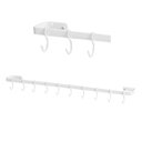 Ver imagem 3 de Suporte Porta Utensílios Cozinha 10 Ganchos 60cm Branco Fs