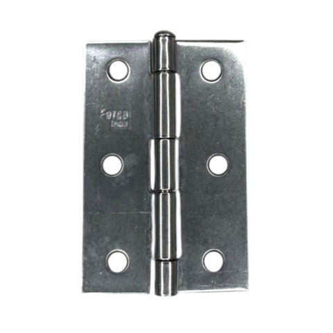 Dobradiça Porta Inox Caixa 24 Peças - 3.1/2" 86mm Ferca
