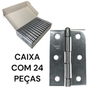 Ver imagem 6 de Dobradiça Porta Inox Caixa 24 Peças - 3.1/2" 86mm Ferca