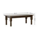Ver imagem 3 de Mesa de Centro Retangular 89cm Madeira Maciça/mdp Multimóveis Cr45330 Imbuia Imbuia