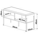 Ver imagem 4 de Sapateira Banco 93 Cm Pes Metal Oslo 28968 Hanover Artesano