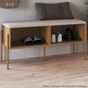 Ver imagem 2 de Sapateira Banco 93 Cm Pes Metal Oslo 28968 Hanover Artesano