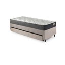 Ver mais imagens de Bicama Box Solteiro Linho 88x188x28 Cm com Colchão Adapto Molas Ensacadas e Colchão Auxiliar
