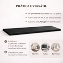Ver imagem 3 de Prateleira Preta Avulsa Madeira Parede Decoracao Suspensa Nicho Cozinha Quarto Banheiro Organizadora