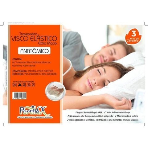 Travesseiro Nasa Visco Elástico | Anatômico |