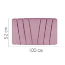 Ver imagem 2 de Painel Estofada Bélgica 100CM Solteiro Suede Rosa - D A DECOR