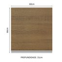 Ver imagem 3 de Armário De Cozinha Aéreo 100% MDF 60 cm 1 Porta Branco/Rustic Acordes Madesa