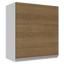 Ver imagem 1 de Armário De Cozinha Aéreo 100% MDF 60 cm 1 Porta Branco/Rustic Acordes Madesa