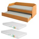 Ver imagem 5 de Bicama Solteiro Duo com Cama Auxiliar em Mdf Premium Nature com 2 Colchões