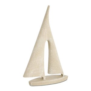 Escultura Decorativa Barco em Poliresina 28cm 17289 Mart