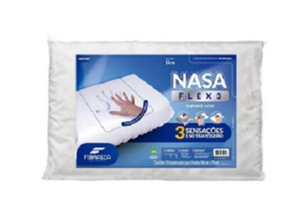 Travesseiro Nasa Flex Suporte Alto Fibrasca - 1