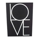 Ver imagem 1 de Quadro para Parede - Love (preto e Branco) - com Glitter 40x30cm