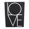 Quadro Para Parede - Love (Preto E Branco) - Com Glitter 40x30cm - 1