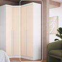 Ver imagem 7 de Guarda-Roupa Modulado 2 Portas com Prateleiras Infinity Branco/Blush