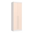 Ver imagem 1 de Guarda-Roupa Modulado 2 Portas com Prateleiras Infinity Branco/Line/Blush