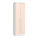 Ver imagem 2 de Guarda-Roupa Modulado 2 Portas com Prateleiras Infinity Branco/Blush