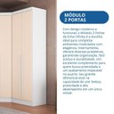 Ver mais imagens de Guarda-Roupa Modulado 2 Portas com Prateleiras Infinity Branco/Blush