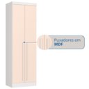 Ver imagem 6 de Guarda-Roupa Modulado 2 Portas com Prateleiras Infinity Branco/Blush