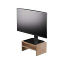 Ver imagem 1 de Base Suporte para Monitor Apoio de Mesa Madeira Carvalho