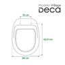 Assento Sanitário Village Deca 1.6gpf/6lpf Cinza Real Mdf Sicmol - 4