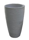 Ver imagem 5 de Kit 4 Vaso Planta 45x30 Oval Moderno Polietileno BGPLASTICOS V13 CINZA CIMENTO 004