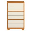 Ver imagem 4 de Cômoda para Quarto 6 Gavetas Mdp Duo Cinamomo/off White