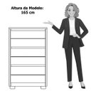 Ver imagem 6 de Cômoda para Quarto 6 Gavetas Mdp Duo Cinamomo/off White