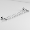 Ver imagem 4 de Toalheiro Duplo para Banheiro Escovado Atenas Grego Metal 65cm