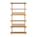 Ver imagem 4 de Estante Multiuso Oslo 180 Cm com 6 Prateleiras e Pé Metal Cor:hanover com Dourado