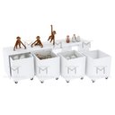 Ver imagem 2 de ARMÁRIO RODINHAS M280.B (QUARTO, INFANTIL, ORGANIZA) MUNDI MOVEIS