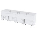 Ver imagem 4 de ARMÁRIO RODINHAS M280.B (QUARTO, INFANTIL, ORGANIZA) MUNDI MOVEIS