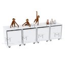 Ver imagem 3 de ARMÁRIO RODINHAS M280.B (QUARTO, INFANTIL, ORGANIZA) MUNDI MOVEIS