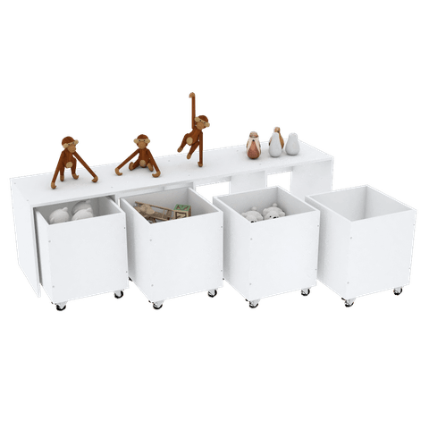 ARMÁRIO RODINHAS M280.B (QUARTO, INFANTIL, ORGANIZA) MUNDI MOVEIS