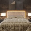 Ver imagem 7 de Cabeceira Queen Estofada com Led - Boucle Bege