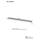 Ver imagem 3 de Kit 3 Puxadores 59,2cm para Balcão Cozinha 120cm Veneza Multimóveis Mp3079 Branco