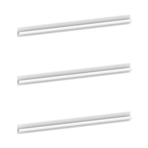 Kit 3 Puxadores 59,2cm para Balcão Cozinha 120cm Veneza Multimóveis Mp3079 Branco