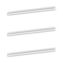 Ver imagem 1 de Kit 3 Puxadores 59,2cm para Balcão Cozinha 120cm Veneza Multimóveis Mp3079 Branco
