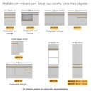 Ver imagem 5 de Kit 3 Puxadores 59,2cm para Balcão Cozinha 120cm Veneza Multimóveis Mp3079 Branco