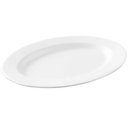 Ver imagem 1 de Travessa Oval Melamina Rasa 20x14cm Branca Servir Haus Concept Bandeja