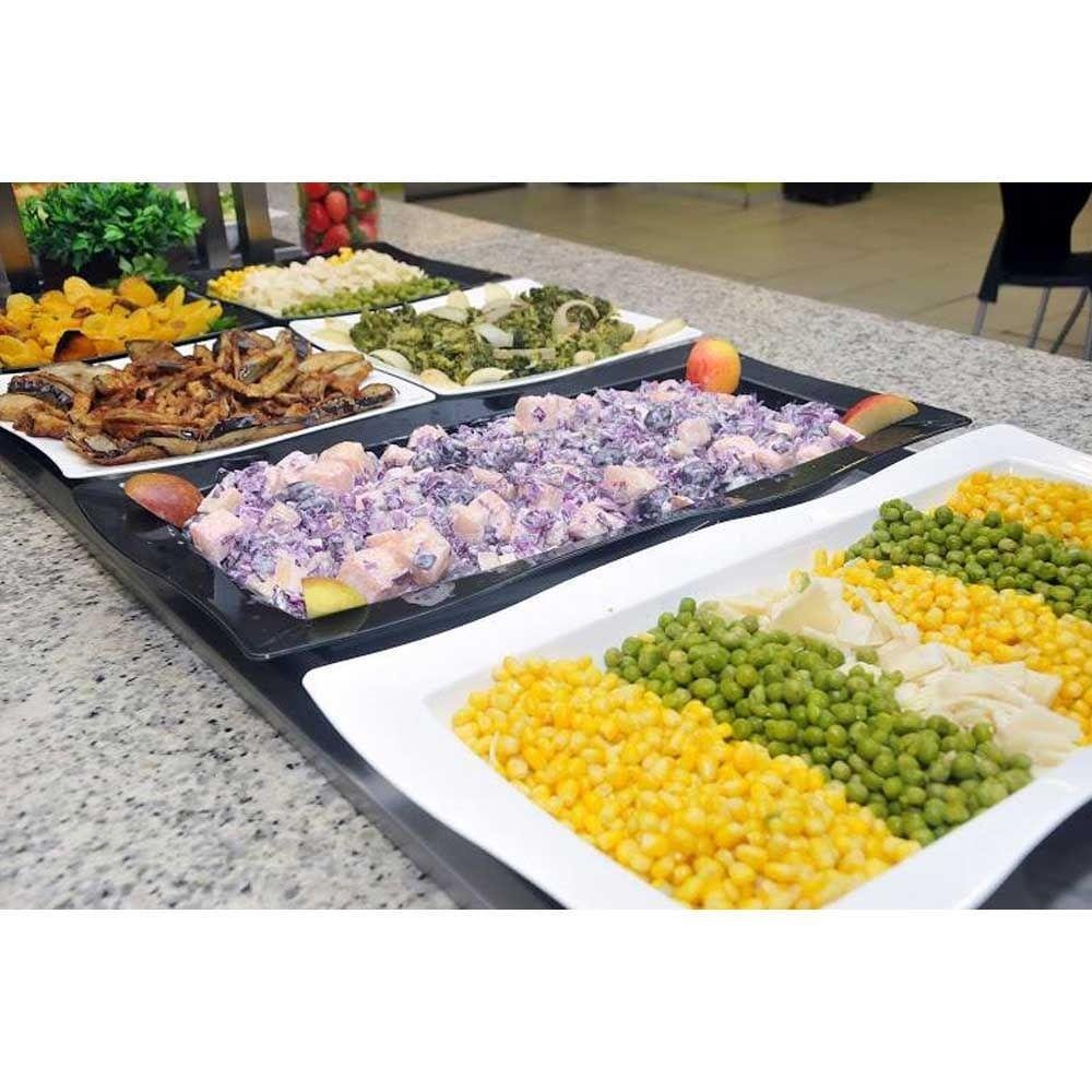 Saladeira Moove Retangular 5l Preta em Policarbonato Linha Profissional Cook Vem - 5