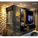 Ver imagem 2 de Papel Parede Decorativo Alltak Lavável Todos Modelos 60cmx1m - Tijolo Preto