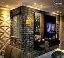 Ver imagem 2 de Papel Parede Decorativo Alltak Lavável Todos Modelos 60cmx1m - Tijolo Preto