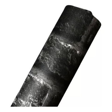 Papel Parede Decorativo Alltak Lavável Todos Modelos 60cmx1m - Tijolo Preto
