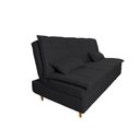 Ver imagem 1 de Sofá Cama 3 Lugares 197cm Soho Suede Preto Herrero Decor