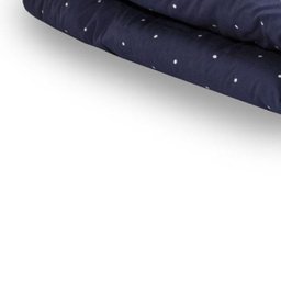 Edredom Para Berço E Mini Cama Tecido 100% Algodão Percal 150 Fios Moderninhos - Poá Marinho - 4