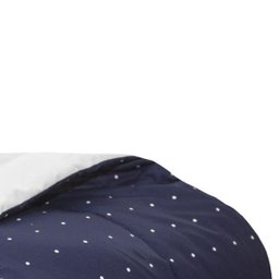 Edredom Para Berço E Mini Cama Tecido 100% Algodão Percal 150 Fios Moderninhos - Poá Marinho - 3