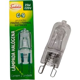 Lâmpada Halógena G-9 para Fogões e Fornos Elétricos 25w 220v - 3 Lâmpada Halógena G-9 para Fogões e Fornos Elétricos 25w 220v - 3
