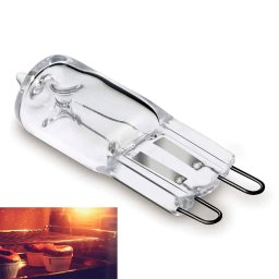 Lâmpada Halógena G-9 para Fogões e Fornos Elétricos 25w 220v - 2 Lâmpada Halógena G-9 para Fogões e Fornos Elétricos 25w 220v - 2