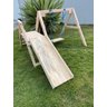 Escorregador Com Balanço Playground 83x145x170 De Madeira Móveis Rústicos Arpus - 4