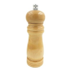 Moedor Pimenta Sal Especiarias Pequeno Compacto Madeira Cerâmica 13x4,5cm